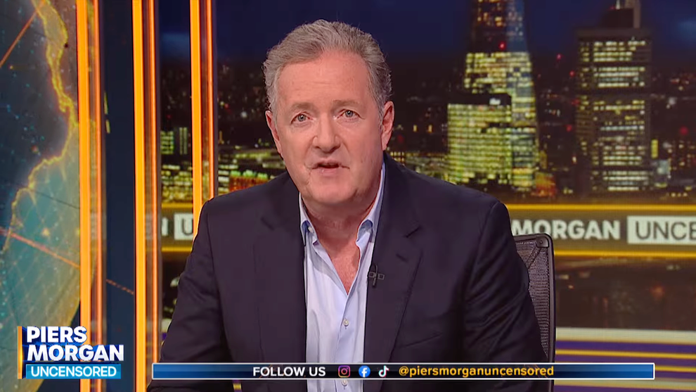 Piers Morgan comments on Cenk Uygur's ban from the UK (Credit: Piers Morgan Uncensored/YouTube)
